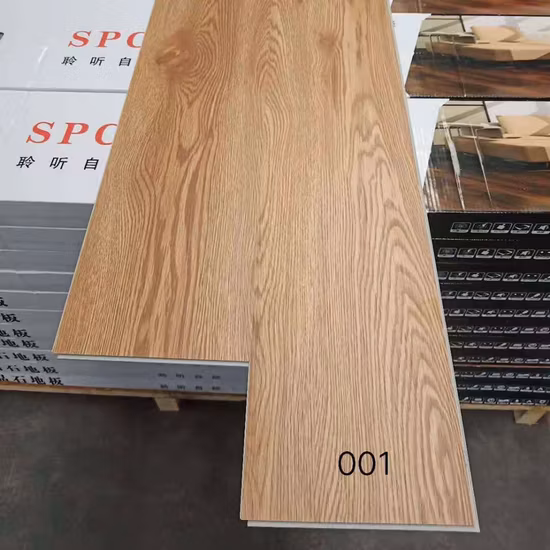 Building Material Waterproof 4mm Click Lock Wooden Herringbone Oak Tiles Composite HDF Flooring Plastic PVC Plank Vinyl Spc Flooring for Hotel, Dance Room